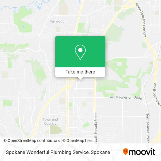 Mapa de Spokane Wonderful Plumbing Service