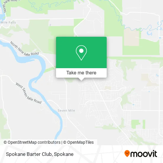 Spokane Barter Club map