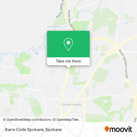 Barre Code Spokane map