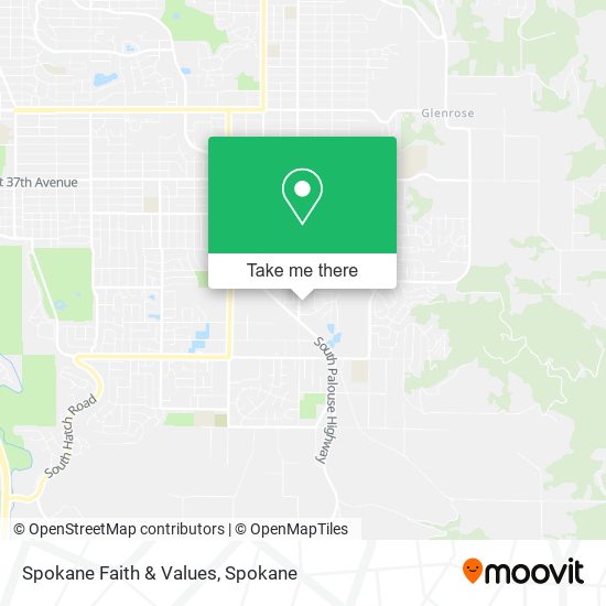 Mapa de Spokane Faith & Values