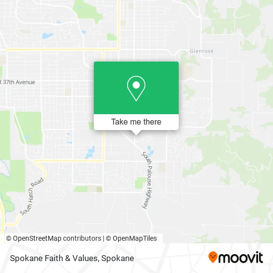 Spokane Faith & Values map
