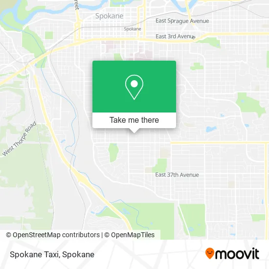 Mapa de Spokane Taxi