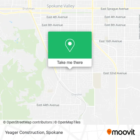 Yeager Construction map