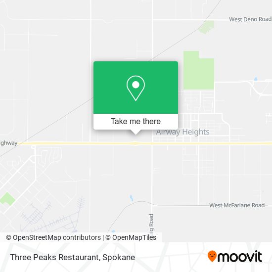Mapa de Three Peaks Restaurant