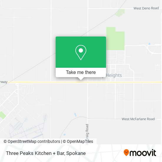 Mapa de Three Peaks Kitchen + Bar
