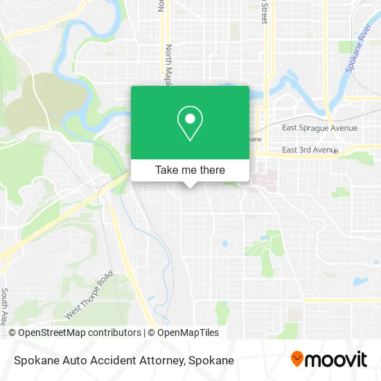Spokane Auto Accident Attorney map