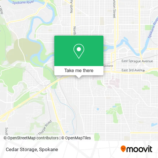 Cedar Storage map