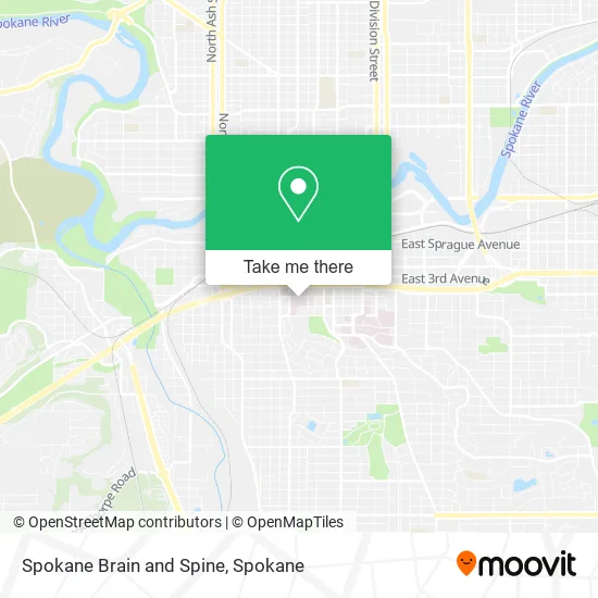 Spokane Brain and Spine map