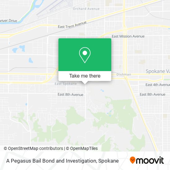 A Pegasus Bail Bond and Investigation map