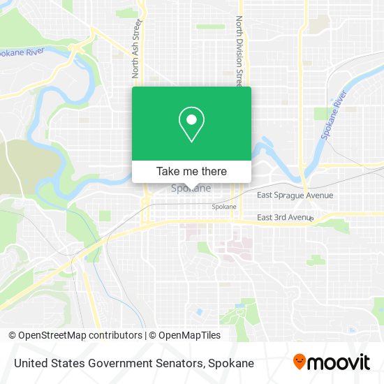 United States Government Senators map
