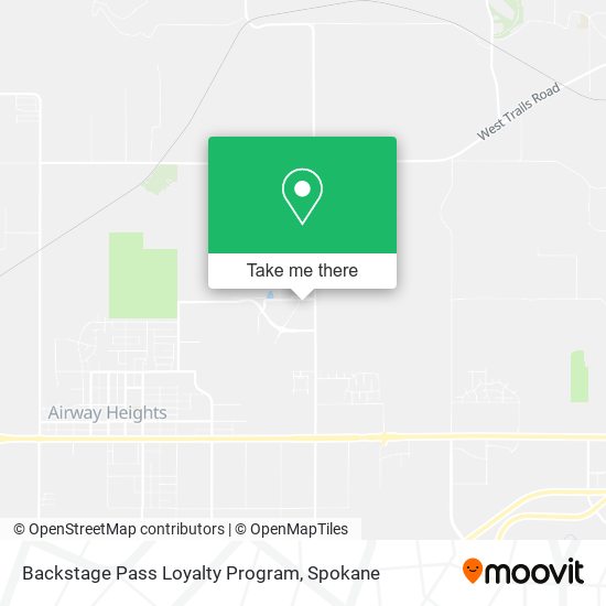 Backstage Pass Loyalty Program map