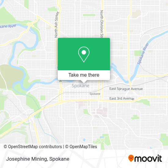 Josephine Mining map
