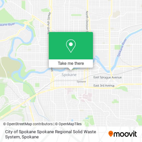 Mapa de City of Spokane Spokane Regional Solid Waste System