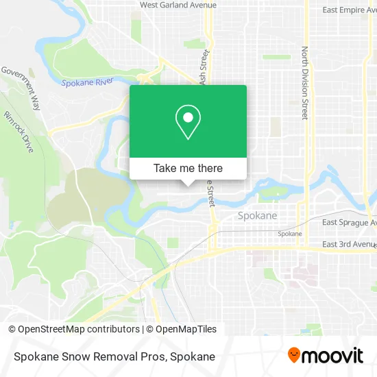 Spokane Snow Removal Pros map