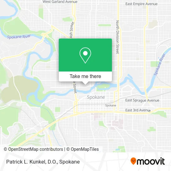 Patrick L. Kunkel, D.O. map