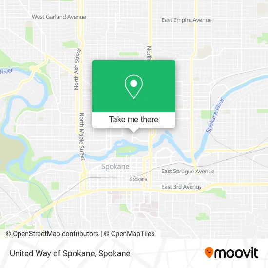 United Way of Spokane map