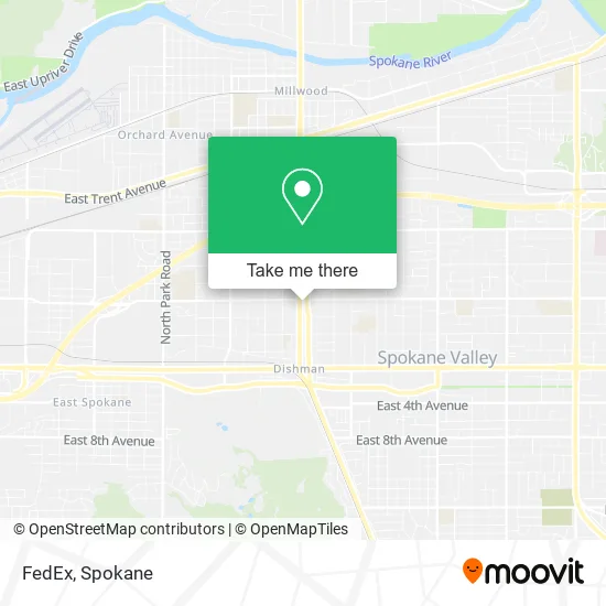 Mapa de FedEx