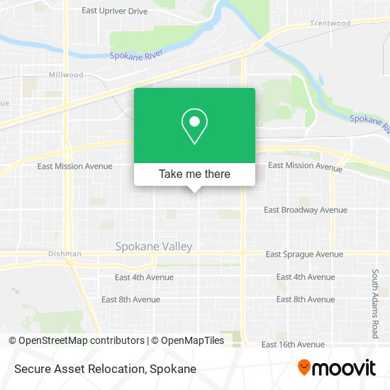 Secure Asset Relocation map