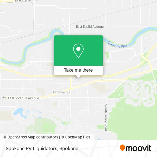 Mapa de Spokane RV Liquidators