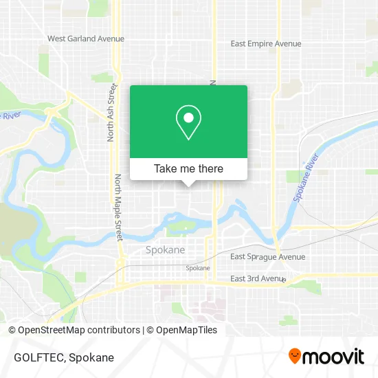Mapa de GOLFTEC