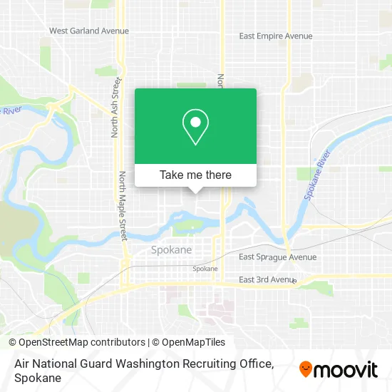 Air National Guard Washington Recruiting Office map