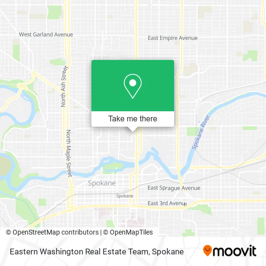 Eastern Washington Real Estate Team map