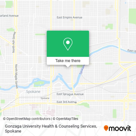 Gonzaga University Health & Counseling Services map