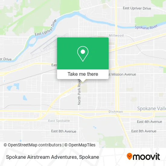 Mapa de Spokane Airstream Adventures