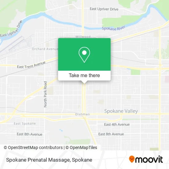 Mapa de Spokane Prenatal Massage