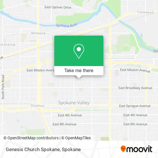 Mapa de Genesis Church Spokane