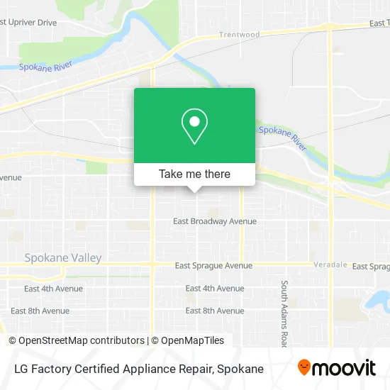 Mapa de LG Factory Certified Appliance Repair