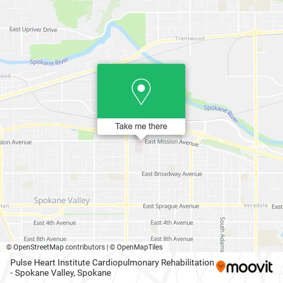 Mapa de Pulse Heart Institute Cardiopulmonary Rehabilitation - Spokane Valley