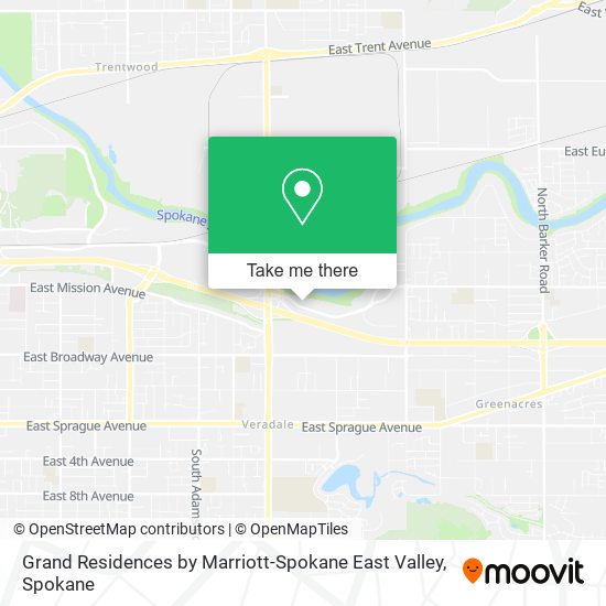 Grand Residences by Marriott-Spokane East Valley map