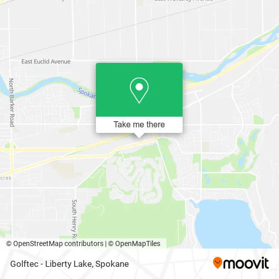 Mapa de Golftec - Liberty Lake