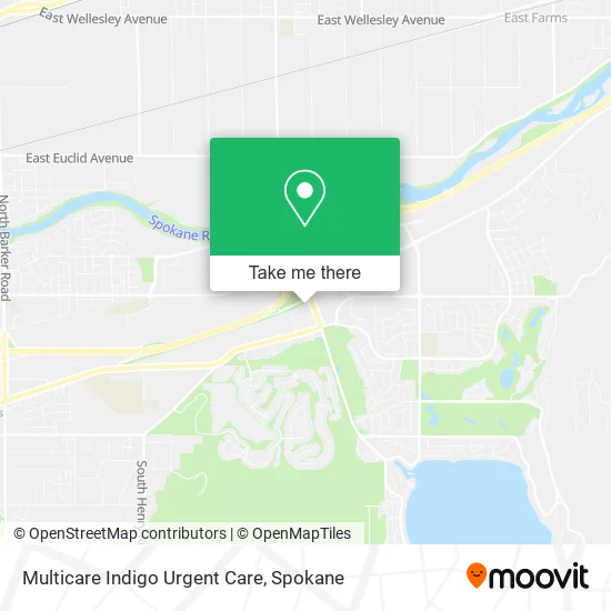 Multicare Indigo Urgent Care map