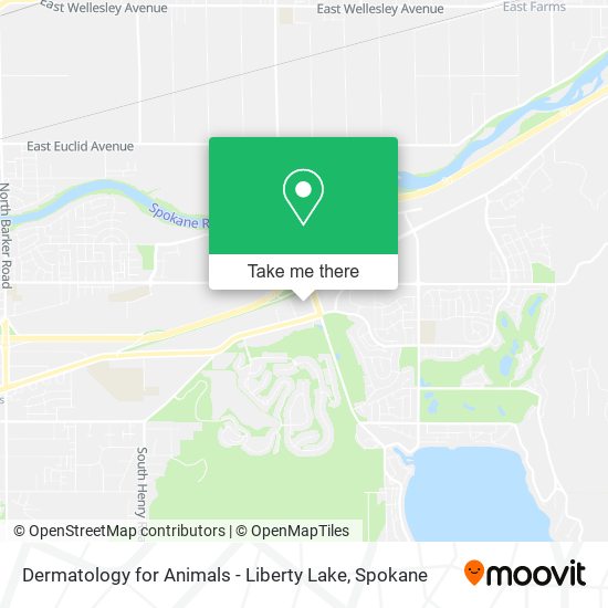 Dermatology for Animals - Liberty Lake map