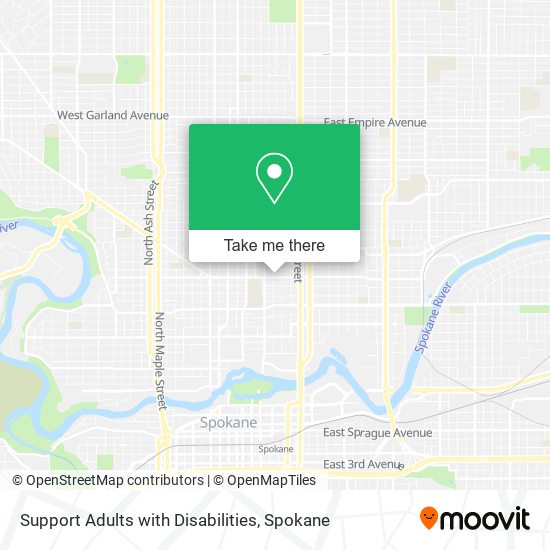Mapa de Support Adults with Disabilities