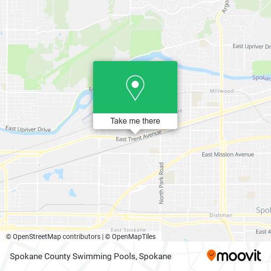 Spokane County Swimming Pools map