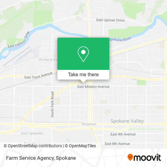 Mapa de Farm Service Agency