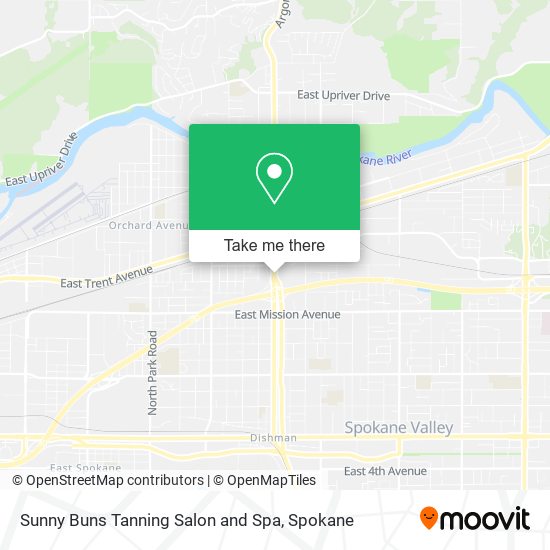 Sunny Buns Tanning Salon and Spa map