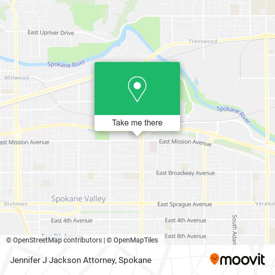 Jennifer J Jackson Attorney map