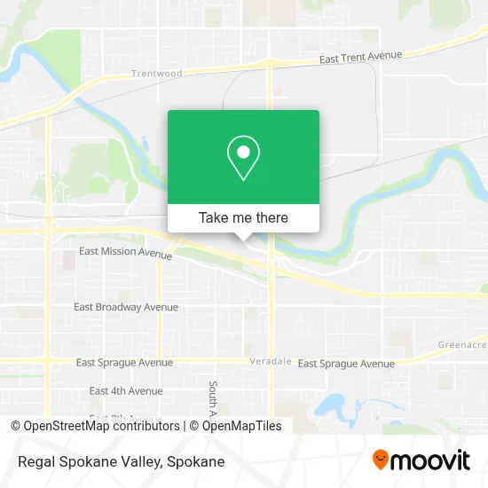 Regal Spokane Valley map