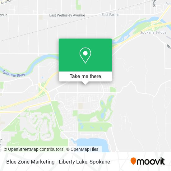 Mapa de Blue Zone Marketing - Liberty Lake