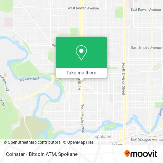 Mapa de Coinstar - Bitcoin ATM