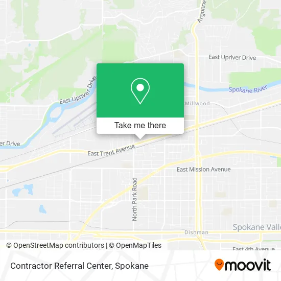Contractor Referral Center map