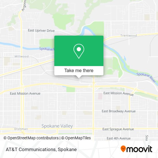 Mapa de AT&T Communications