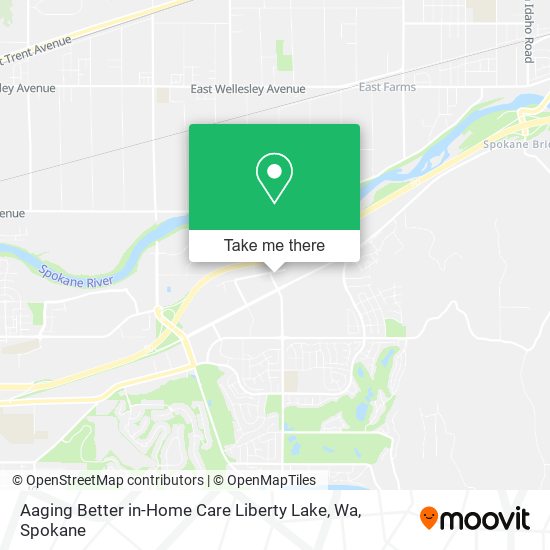 Mapa de Aaging Better in-Home Care Liberty Lake, Wa