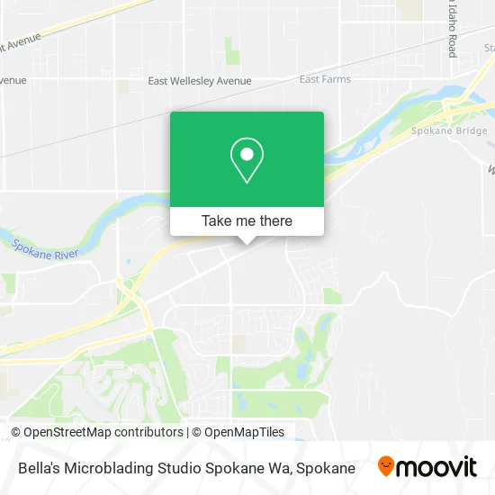 Bella's Microblading Studio Spokane Wa map