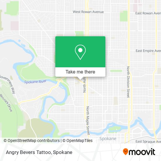 Angry Bevers Tattoo map