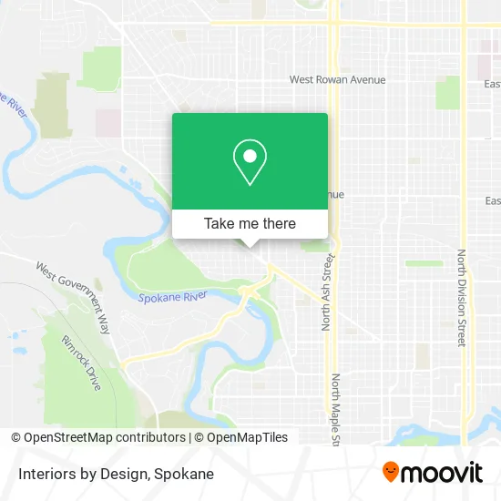 Interiors by Design map